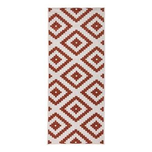 Hnedo-krémový vonkajší koberec NORTHRUGS Malta, 80 x 250 cm vyobraziť