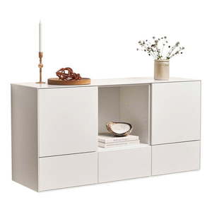 Biela nízka závesná komoda 135x68 cm Edge by Hammel – Hammel Furniture vyobraziť