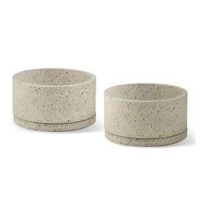Betónové kvetináče v súprave 2 ks ø 30 cm Terrazzo – Bonami Selection vyobraziť