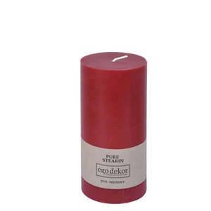 Červená sviečka Eco candles by Ego dekor Friendly, doba horenia 50 h vyobraziť