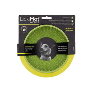 Lízacia miska Wobble Light Green – LickiMat vyobraziť