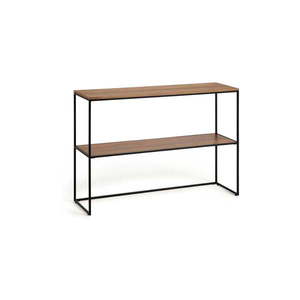 Hnedý konzolový stolík v dekore orecha 120x30 cm Yona - Kave Home vyobraziť