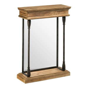 Nástenné zrkadlo s dreveným rámom 50x70 cm Tribeca – Premier Housewares vyobraziť