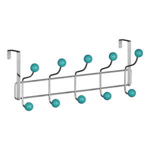 Kovový vešiak na dvere v mentolovo-striebornej farbe 41 cm – Premier Housewares vyobraziť