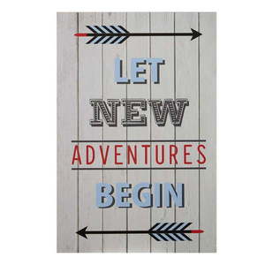 Detský obrázok 30x45 cm Let New Adventures Begin – Premier Housewares vyobraziť