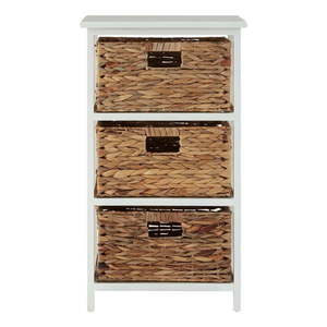 Biely/v prírodnej farbe kúpeľňový regál z masívu paulownie 41x70 cm Padstow – Premier Housewares vyobraziť