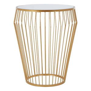 Okrúhly odkladací stolík so sklenenou doskou ø 45 cm Avantis – Premier Housewares vyobraziť