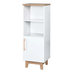 Biela detská knižnica v dekore duba 45x128 cm Finn – Roba vyobraziť