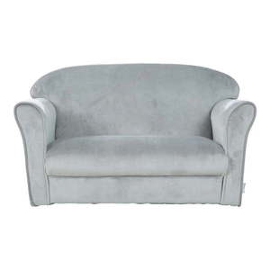 Svetlosivá zamatová detská pohovka 78 cm Lil Sofa – Roba vyobraziť