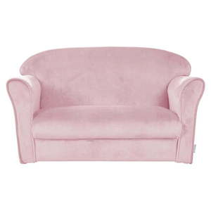 Svetloružová zamatová detská pohovka 78 cm Lil Sofa – Roba vyobraziť