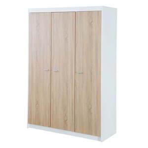 Detská šatníková skriňa v dekore duba v bielo-prírodnej farbe 131x190 cm Gabriella – Roba vyobraziť