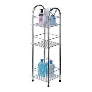 Sivý kúpeľňový regál 22x81 cm – Premier Housewares vyobraziť