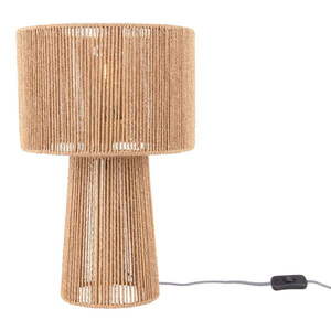 Stolová lampa v zlatej farbe s tienidlom z papierového výpletu (výška 47 cm) Forma Pin – Leitmotiv vyobraziť