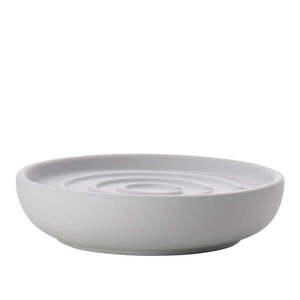Svetlosivá porcelánová nádobka na mydlo Nova – Zone vyobraziť