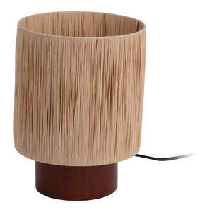 Stolová lampa v prírodnej farbe s tienidlom z papierového výpletu (výška 28, 5 cm) Sheer – Leitmotiv vyobraziť