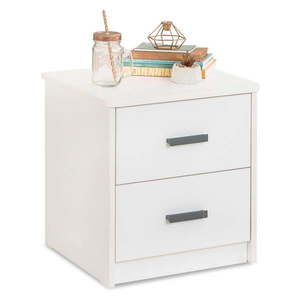Biely nočný stolík Classic – Kalune Design vyobraziť