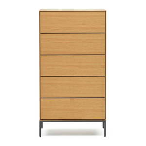 Vysoká komoda v dekore duba v prírodnej farbe 60x114 cm Vedrana – Kave Home vyobraziť