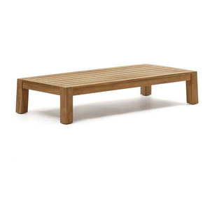 Konferenčný stolík z teakového dreva v prírodnej farbe 76x153 cm Forcanera – Kave Home vyobraziť