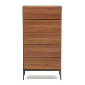 Vysoká komoda v dekore orecha v prírodnej farbe 60x114 cm Vedrana – Kave Home vyobraziť