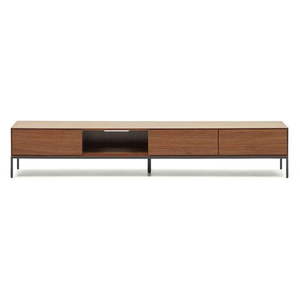TV stolík v dekore orecha v prírodnej farbe 195x35 cm Vedrana – Kave Home vyobraziť