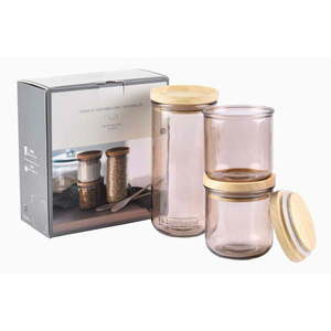 Súprava sklenených dóz 3 ks Hermetic – Ego Dekor vyobraziť