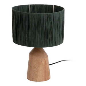 Čierna stolová lampa s tienidlom z papierového výpletu (výška 35, 5 cm) Sheer Trapeze – Leitmotiv vyobraziť