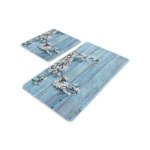 Modré kúpeľňové predložky v súprave 2 ks 60x100 cm - Mila Home vyobraziť