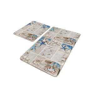 Béžové kúpeľňové predložky v súprave 2 ks 60x100 cm – Mila Home vyobraziť