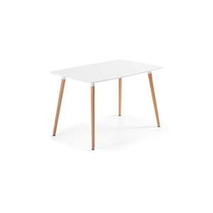 Jedálenský stôl z bukového dreva Kave Home Daw, 120 x 75 cm vyobraziť