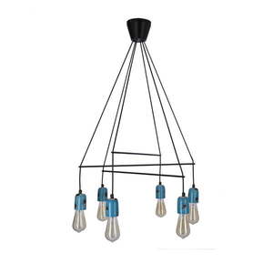 Čierno-modré závesné svietidlo Vider - Candellux Lighting vyobraziť