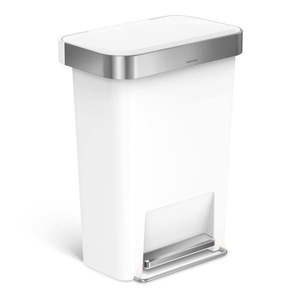 Pedálový plastový odpadkový kôš 45 l - simplehuman vyobraziť