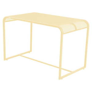 Žltý kovový balkónový stolík Garden Pleasure MWH, 63 x 110 cm vyobraziť