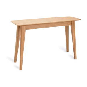 Konzolový stolík s nohami z dubového dreva Unique Furniture Rho, 120 x 40 cm vyobraziť