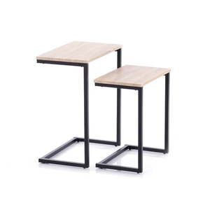Odkladacie stolíky v súprave 2 ks s doskou v dubovom dekore 30x48 cm Jalt – Homede vyobraziť