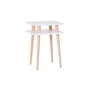 Biely konferenčný stolík Ragaba Square, 43 × 43 cm vyobraziť
