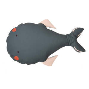 Sivý detský sedací vak Whale – The Wild Hug vyobraziť