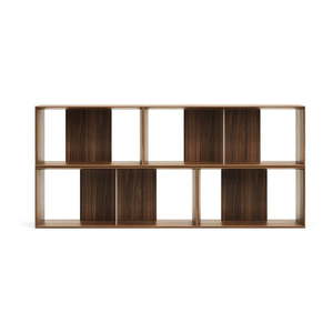 Hnedý modulárny policový systém v dekore orecha 4 ks 168x76 cm Litto – Kave Home vyobraziť