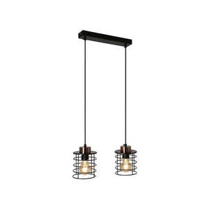 Čierne kovové závesné svietidlo 12x37 cm Glob - Candellux Lighting vyobraziť