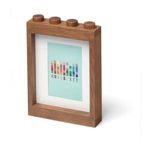 Fotorámik z tmavo moreného dubového dreva LEGO® Wood vyobraziť