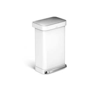 Pedálový oceľový odpadkový kôš 45 l - simplehuman vyobraziť