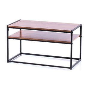Hnedý konferenčný stolík s doskou v dekore orechového dreva 40x80 cm Pjan – Homede vyobraziť