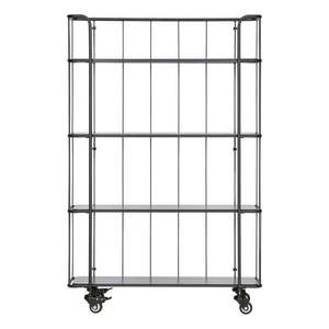 Čierny kovový regál 95x144 cm Caro – WOOOD vyobraziť