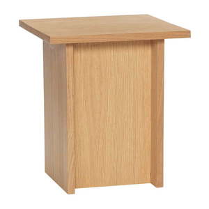 Odkladací stolík v dekore duba 35x35 cm Straight - Hübsch vyobraziť