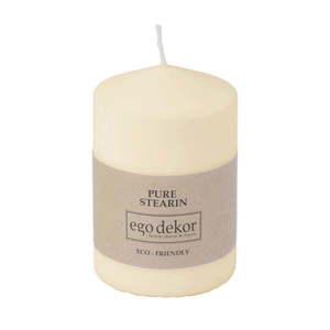 Smotanovobiela sviečka Eco candles by Ego dekor Top, doba horenia 25 h vyobraziť