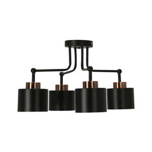 Čierne kovové stropné svietidlo Olena - Candellux Lighting vyobraziť