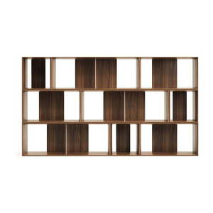 Modulárny policový systém v dekore orecha v prírodnej farbe 9 ks 202x114 cm Litto – Kave Home vyobraziť