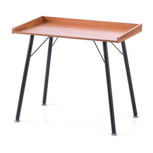Pracovný stôl s doskou v dekore orechového dreva 50x90 cm Fey – Homede vyobraziť