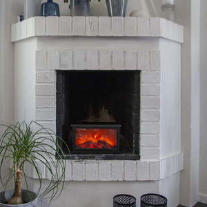 Svetelná LED dekorácia s imitáciou plameňa Star Trading Fireplace, šírka 30 cm vyobraziť