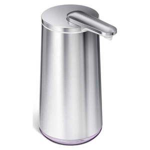 Sivý automatický oceľový dávkovač mydla 266 ml - simplehuman vyobraziť