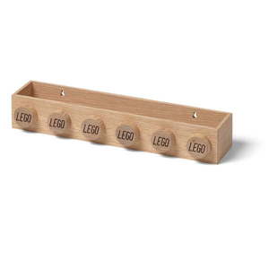 Detská nástenná polica z dubového dreva LEGO® Wood vyobraziť